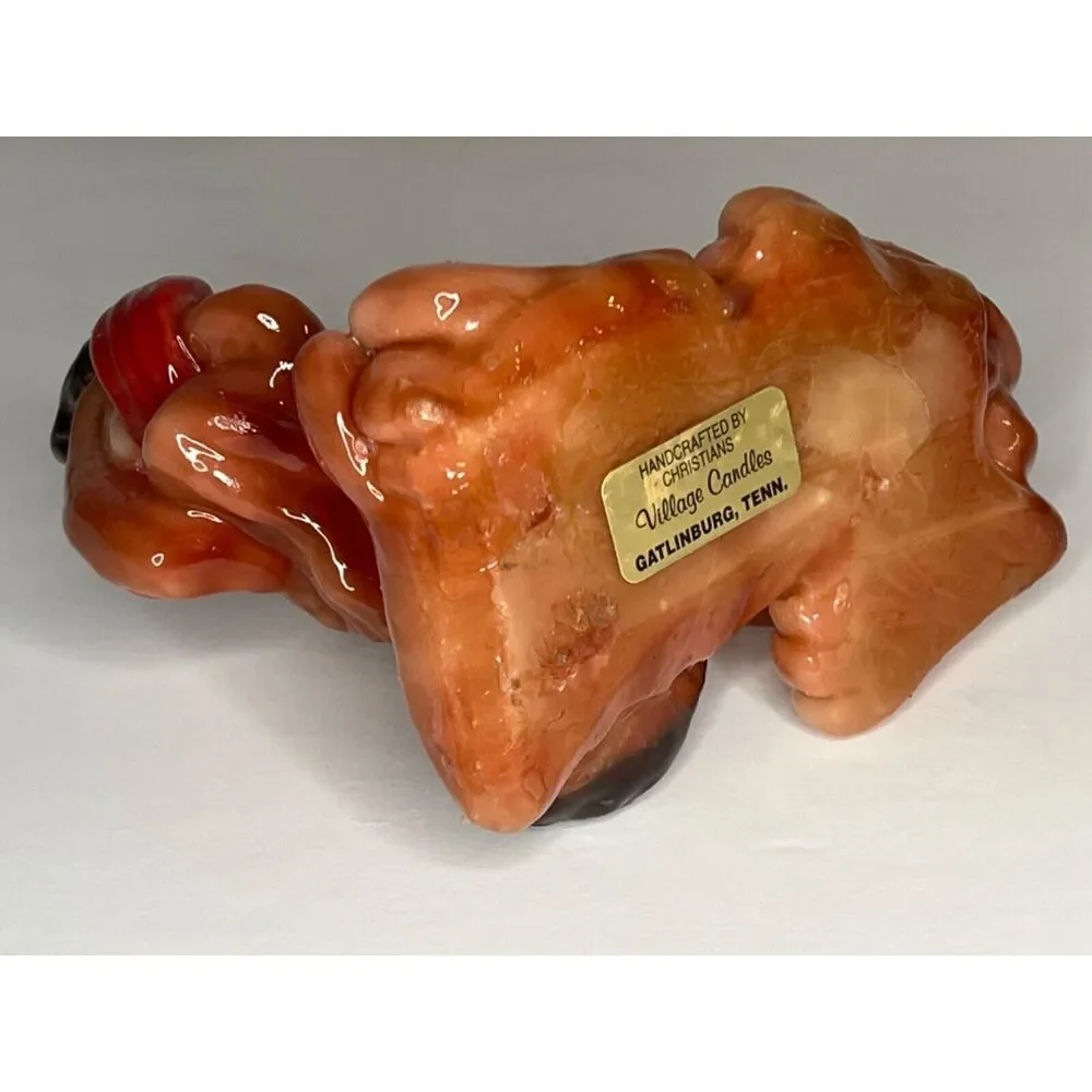 Vintage Tennessee Vols Carved Smokey Candle Sculpture Volunteers Mascot Dog